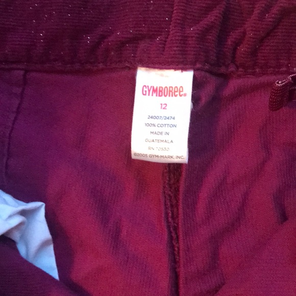 GYMBOREE PANTS SPARKLY FUCHSIA CORDUROY SIZE 12 - Picture 4 of 5